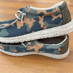 Hey Dude Wally Youth Stretch Size EU 38 / US Youth 6 Army Camo